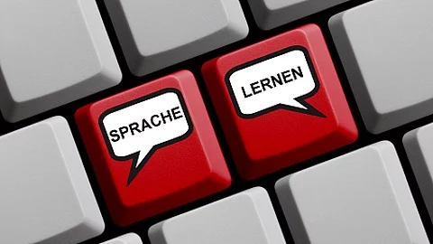 Computer Tastatur: Sprache lernen