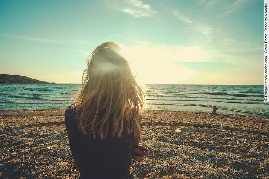 Frau am Strand Frau am Strand