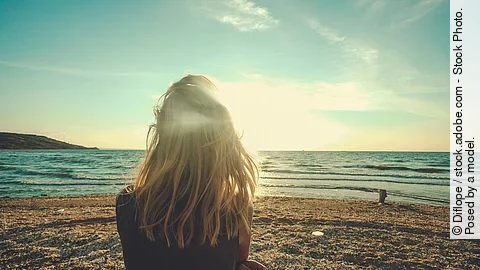 Frau am Strand