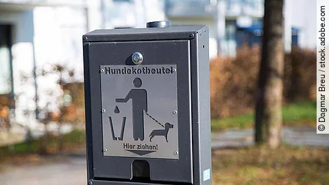 Hundekotbeutel in Wohnanlage