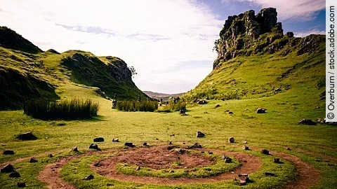 The magic spiral at the center of the Mystic Fairy Glen in the I