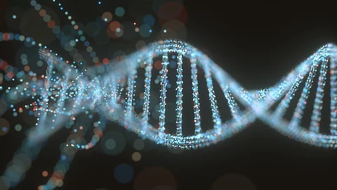 Animation einer DNA Molekülstruktur