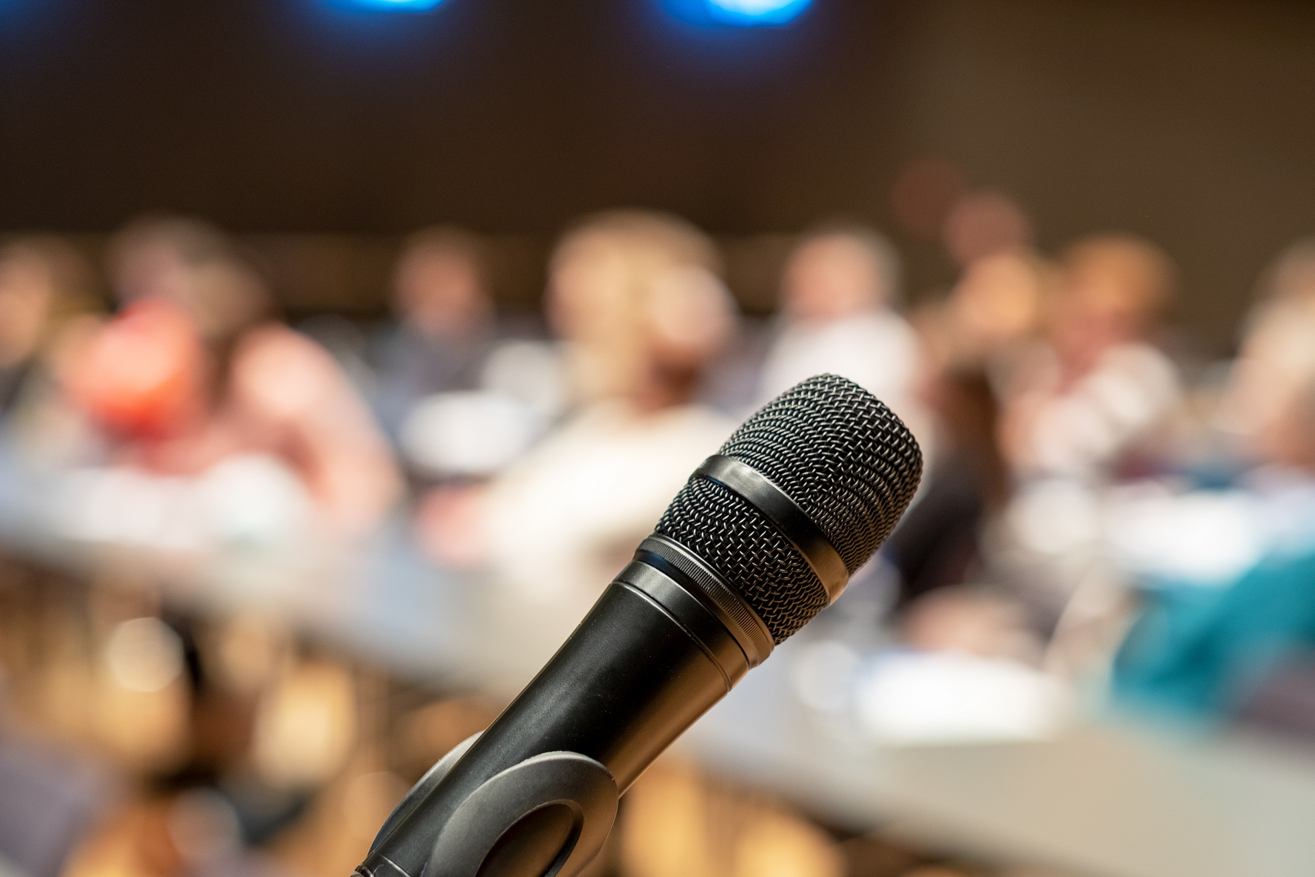Mikrophon auf Kongress